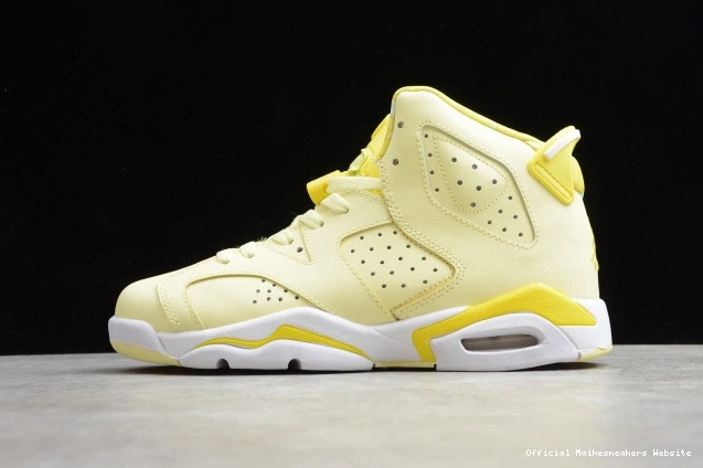 Official Maikesneakers 6 (GS) Air Jordan Floral Dynamic Yellow Retro 543390-800 0817